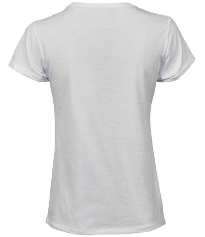 Tee Jays Ladies Roll - Up T - Shirt | White - Eg Clothing UK