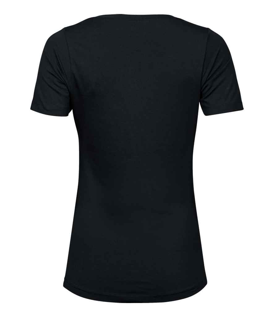 Tee Jays Ladies Stretch T - Shirt | Black - Eg Clothing UK