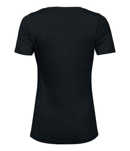 Tee Jays Ladies Stretch T - Shirt | Black - Eg Clothing UK
