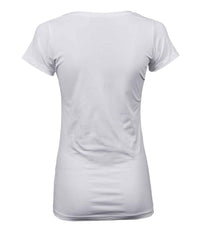 Tee Jays Ladies Stretch T - Shirt | White - Eg Clothing UK