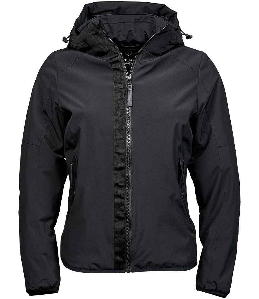 Tee Jays Ladies Urban Adventure Shell Jacket | Black - Eg Clothing UK
