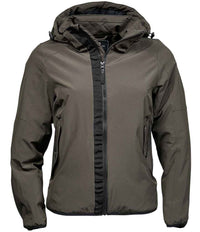 Tee Jays Ladies Urban Adventure Shell Jacket | Dark Olive - Eg Clothing UK