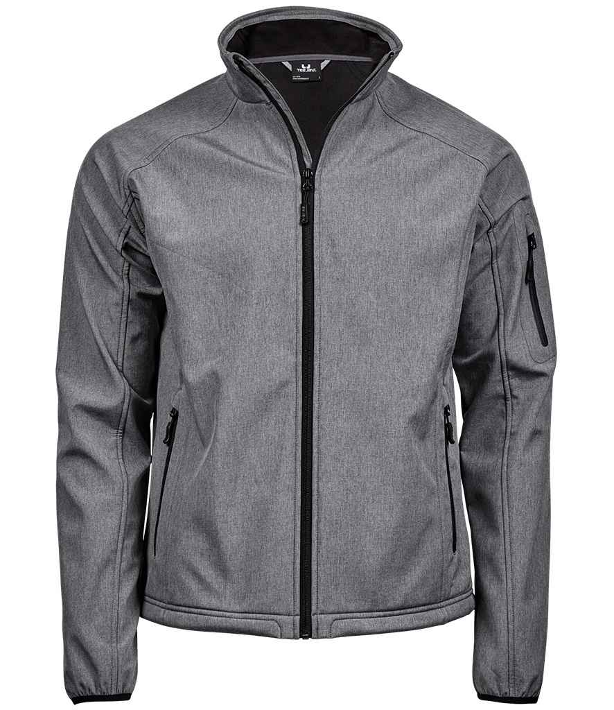 Tee Jays Lightweight Performance Soft Shell Jacket | Grey Melange - Eg Clothing UK