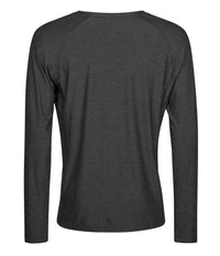 Tee Jays Long Sleeve CoolDry™ T - Shirt | Black Melange - Eg Clothing UK