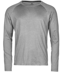 Tee Jays Long Sleeve CoolDry™ T - Shirt | Grey Melange - Eg Clothing UK