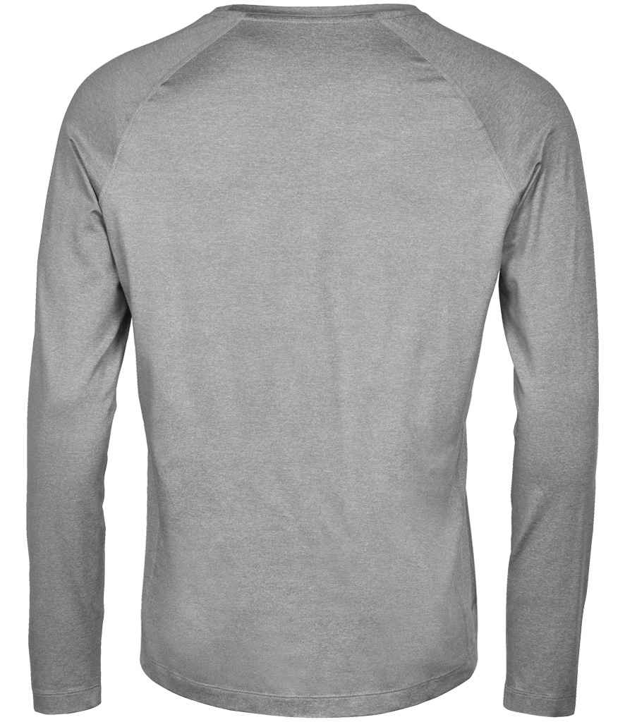 Tee Jays Long Sleeve CoolDry™ T - Shirt | Grey Melange - Eg Clothing UK