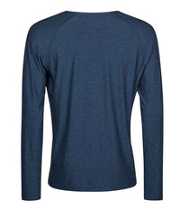 Tee Jays Long Sleeve CoolDry™ T - Shirt | Navy Melange - Eg Clothing UK