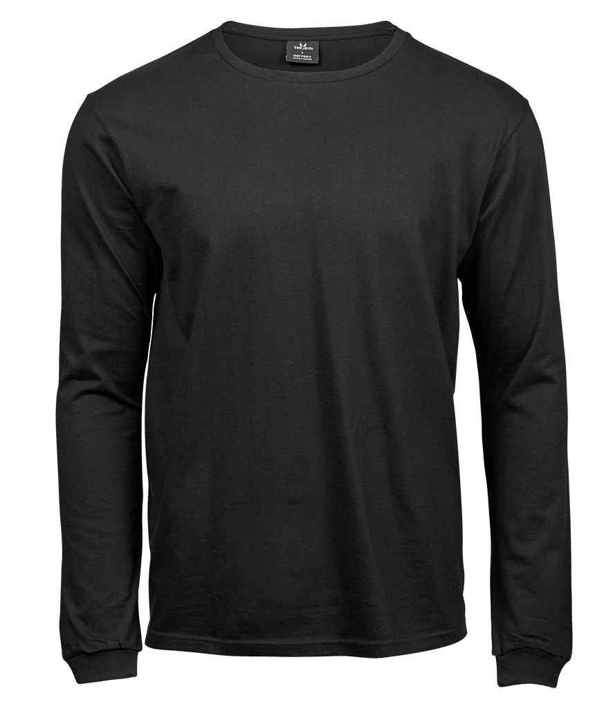 Tee Jays Long Sleeve Sof T-Shirt slim fit narrow ribbed collar elastane cuffs taped neck twin-needle stitching