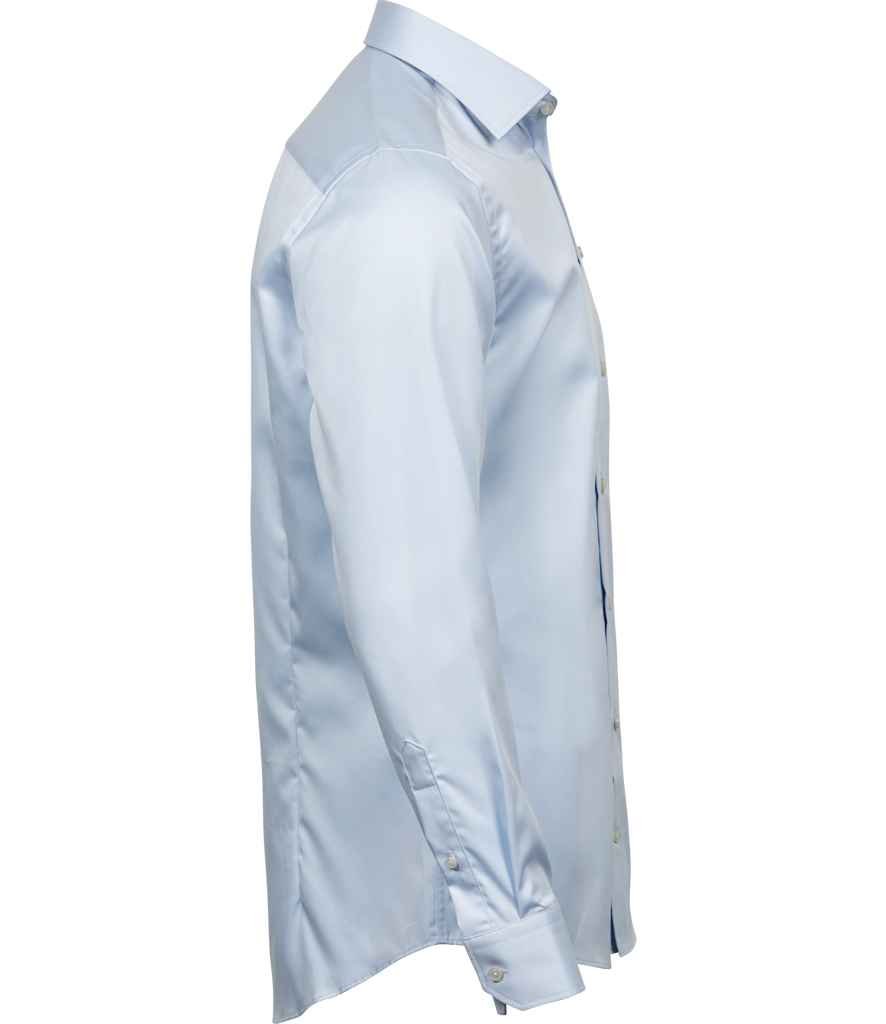 Tee Jays Luxury Comfort Fit Long Sleeve Oxford Shirt | Light Blue - Eg Clothing UK