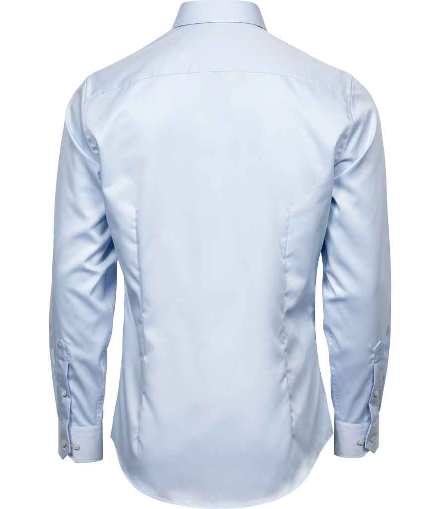 Tee Jays Luxury Comfort Fit Long Sleeve Oxford Shirt | Light Blue - Eg Clothing UK