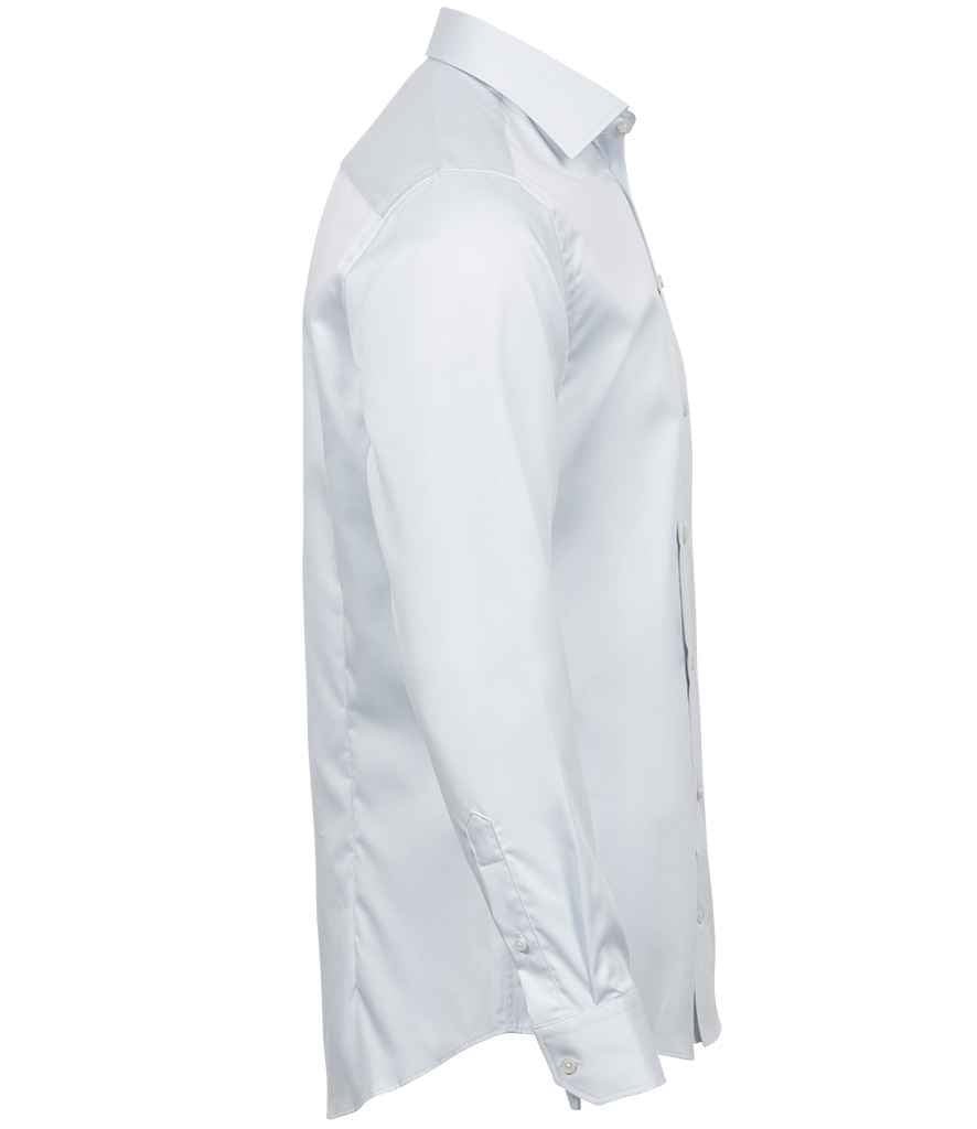 Tee Jays Luxury Comfort Fit Long Sleeve Oxford Shirt | White - Eg Clothing UK
