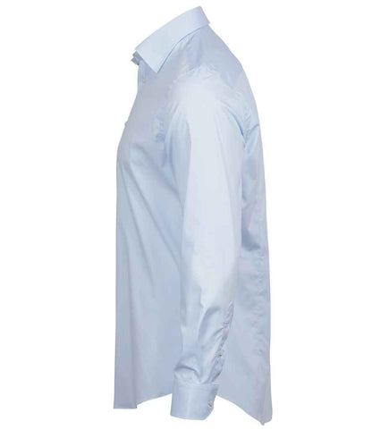 Tee Jays Luxury Stretch Long Sleeve Shirt | Light Blue - Eg Clothing UK