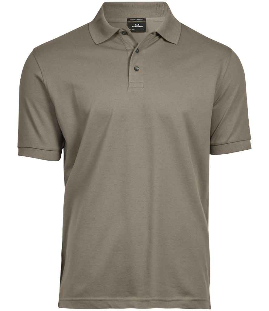 Tee Jays Luxury Stretch Piqué Polo Shirt | Clay - Eg Clothing UK