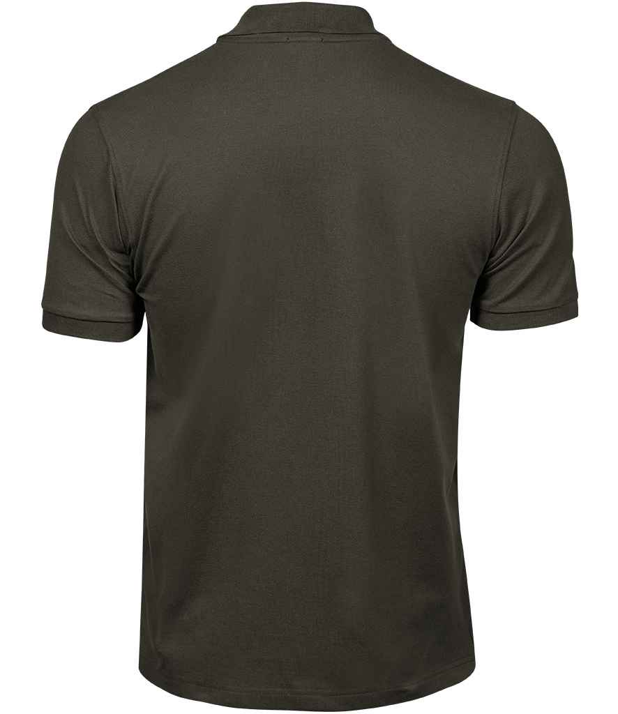 Tee Jays Luxury Stretch Piqué Polo Shirt | Dark Olive - Eg Clothing UK