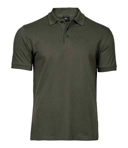 Tee Jays Luxury Stretch Piqué Polo Shirt | Deep Green - Eg Clothing UK