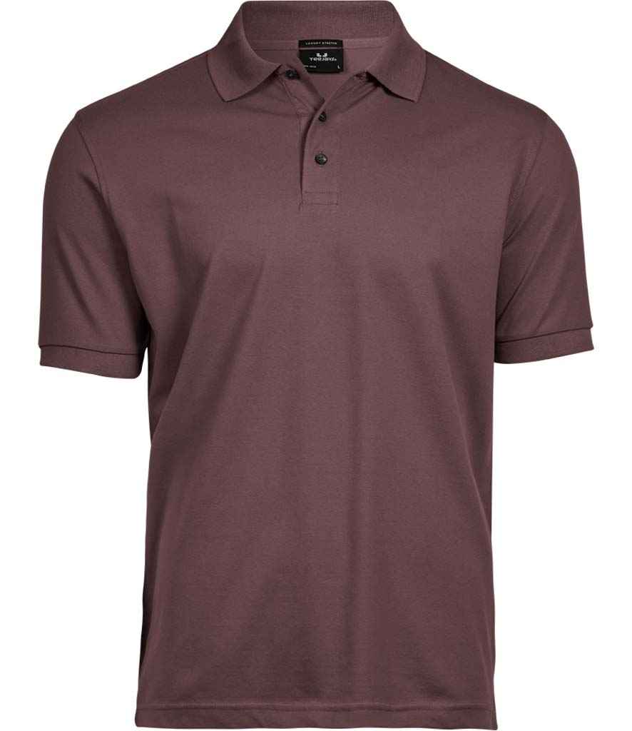 Tee Jays Luxury Stretch Piqué Polo Shirt | Grape - Eg Clothing UK