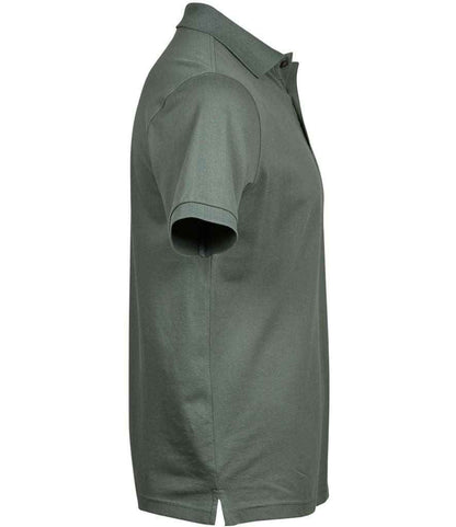 Tee Jays Luxury Stretch Piqué Polo Shirt | Leaf Green - Eg Clothing UK