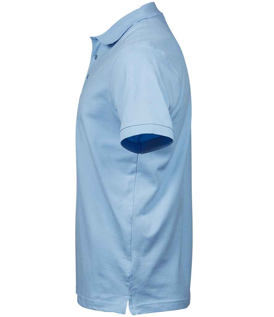 Tee Jays Luxury Stretch Piqué Polo Shirt | Light Blue - Eg Clothing UK