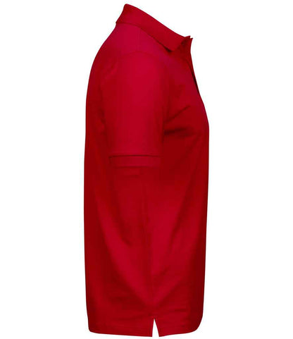 Tee Jays Luxury Stretch Piqué Polo Shirt | Red - Eg Clothing UK