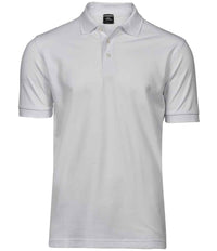 Tee Jays Luxury Stretch Piqué Polo Shirt | White - Eg Clothing UK