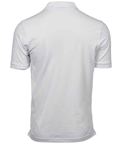 Tee Jays Luxury Stretch Piqué Polo Shirt | White - Eg Clothing UK