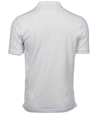 Tee Jays Luxury Stretch Piqué Polo Shirt | White - Eg Clothing UK