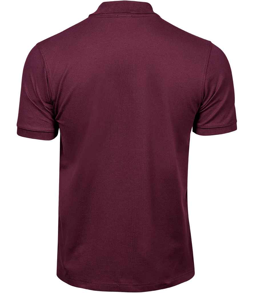 Tee Jays Luxury Stretch Piqué Polo Shirt | Wine - Eg Clothing UK