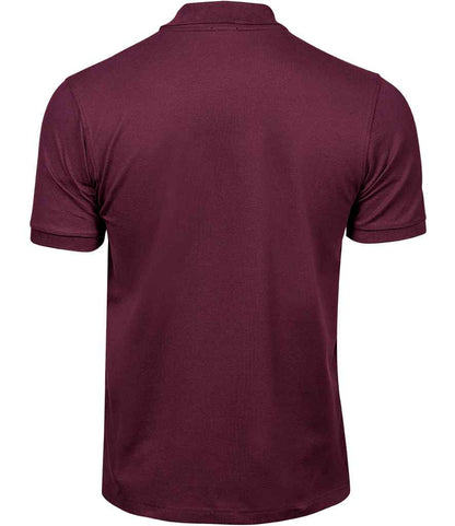 Tee Jays Luxury Stretch Piqué Polo Shirt | Wine - Eg Clothing UK
