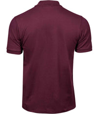 Tee Jays Luxury Stretch Piqué Polo Shirt | Wine - Eg Clothing UK
