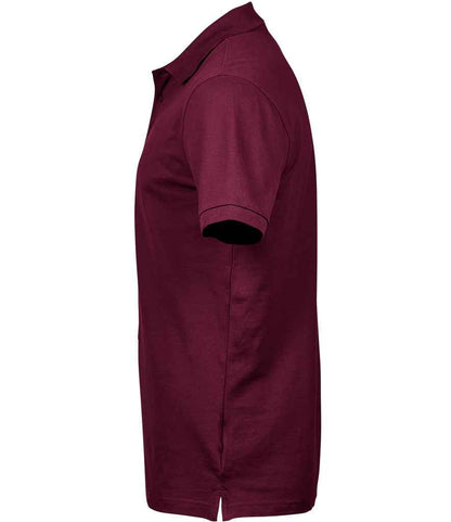 Tee Jays Luxury Stretch Piqué Polo Shirt | Wine - Eg Clothing UK