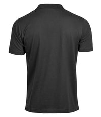 Tee Jays Luxury Stretch V Neck Polo Shirt | Black - Eg Clothing UK