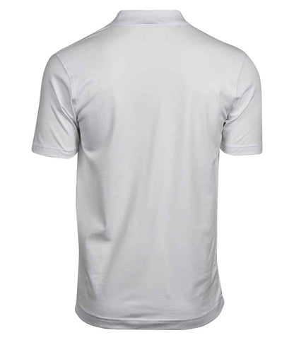 Tee Jays Luxury Stretch V Neck Polo Shirt | White - Eg Clothing UK