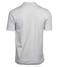 Tee Jays Luxury Stretch V Neck Polo Shirt | White - Eg Clothing UK