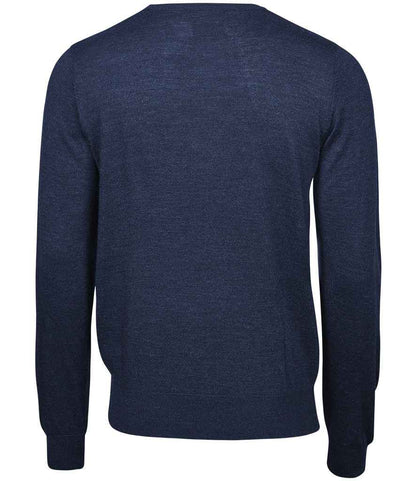Tee Jays Merino Blend Crew Neck Sweater | Navy - Eg Clothing UK