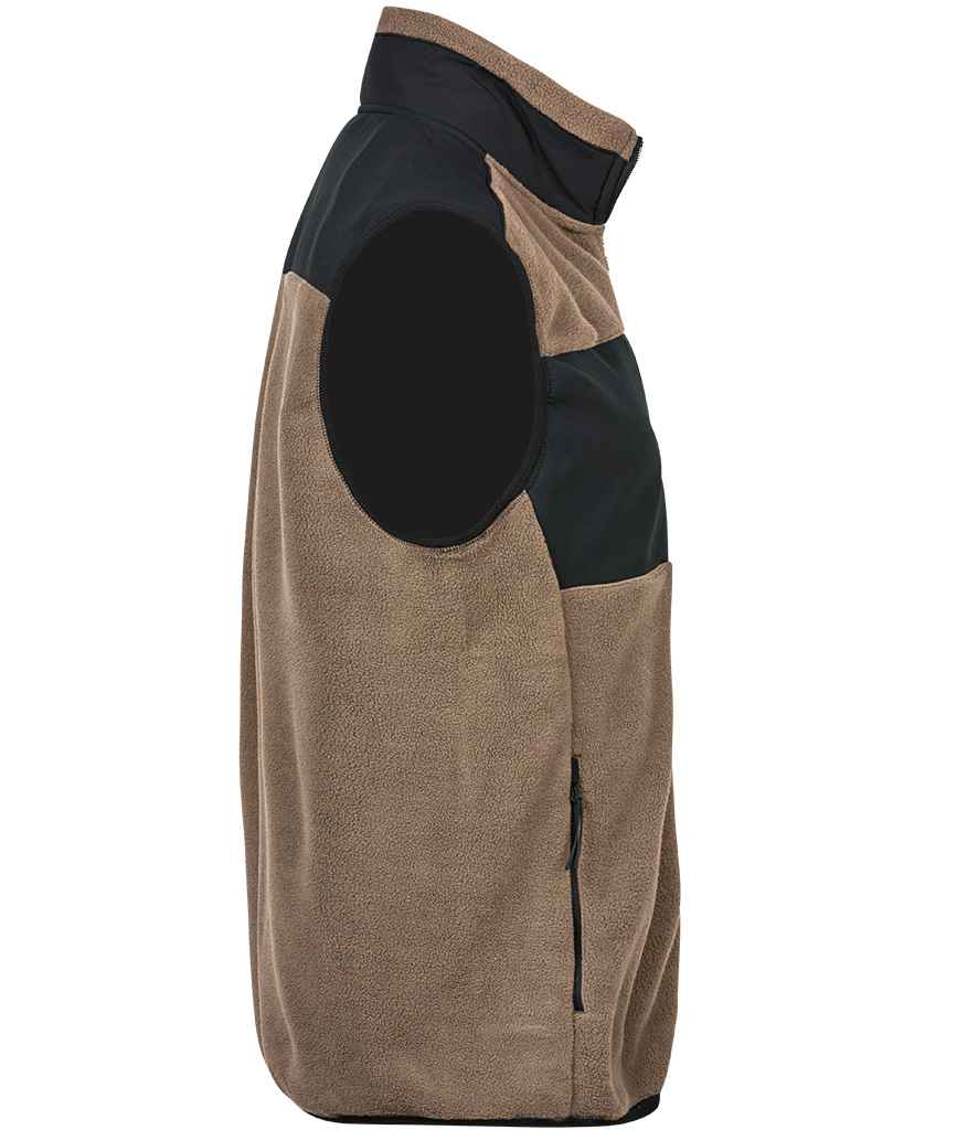 Tee Jays Mountain Fleece Bodywarmer | Clay/Black - Eg Clothing UK