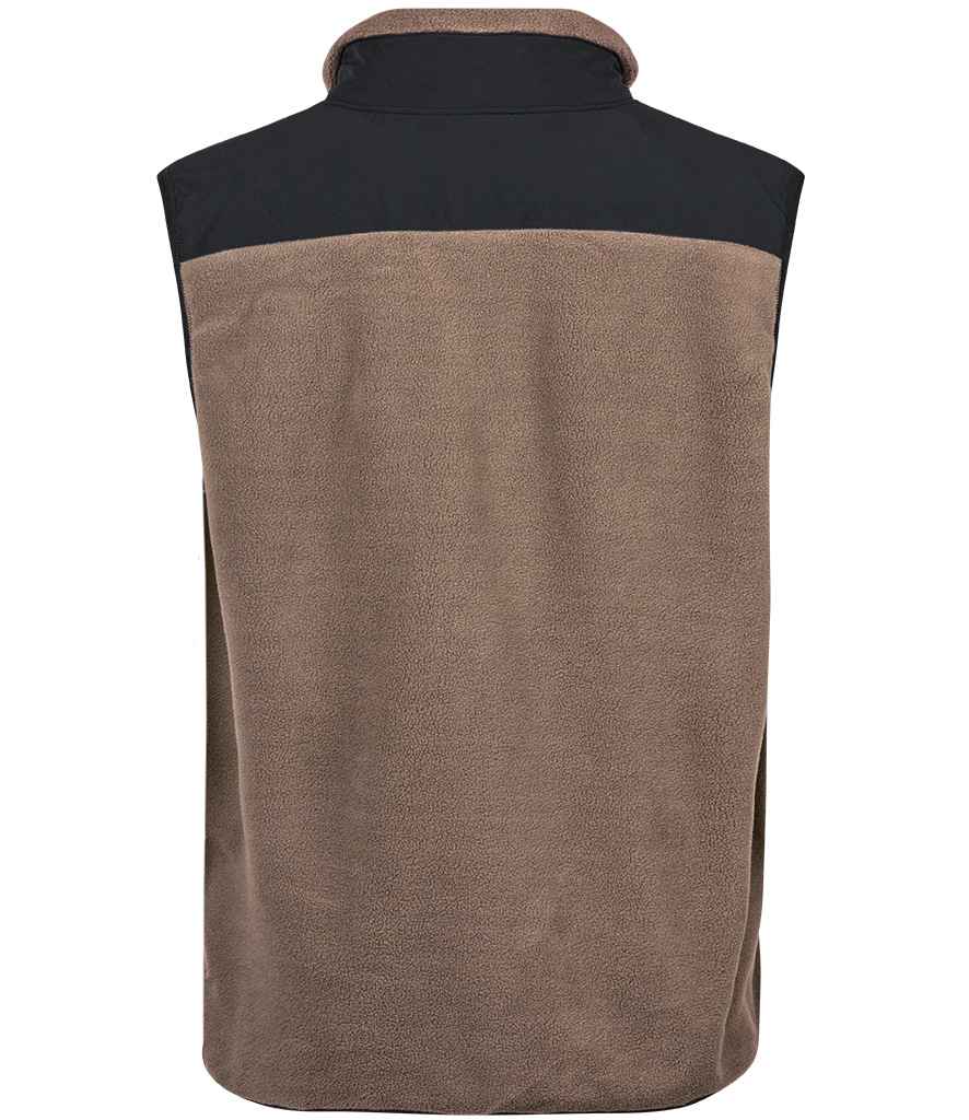 Tee Jays Mountain Fleece Bodywarmer | Clay/Black - Eg Clothing UK