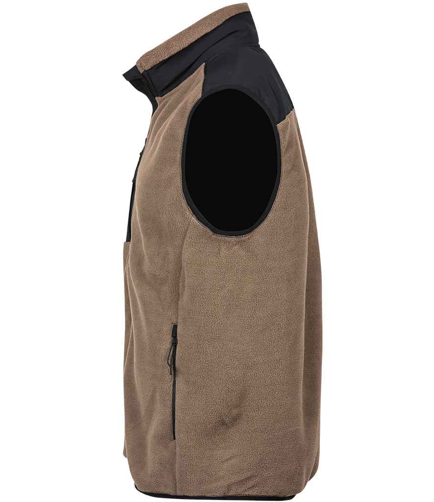 Tee Jays Mountain Fleece Bodywarmer | Clay/Black - Eg Clothing UK