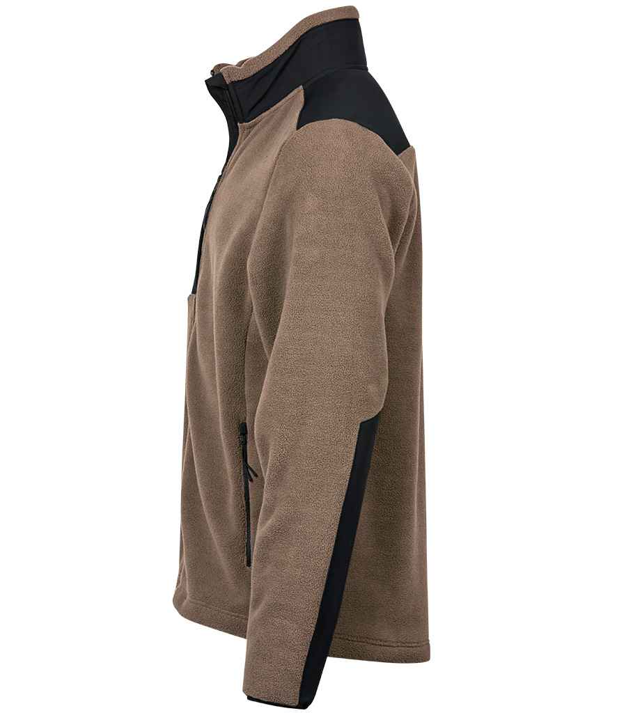 Tee Jays Mountain Fleece Jacket | Clay/Black - Eg Clothing UK