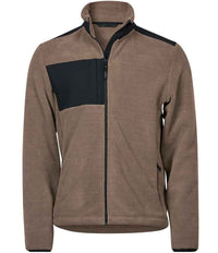 Tee Jays Mountain Fleece Jacket | Clay/Black - Eg Clothing UK