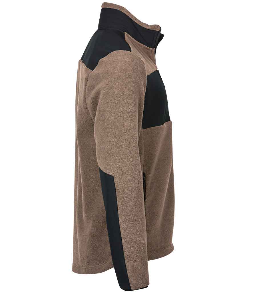 Tee Jays Mountain Fleece Jacket | Clay/Black - Eg Clothing UK