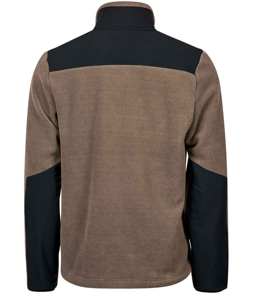 Tee Jays Mountain Fleece Jacket | Clay/Black - Eg Clothing UK