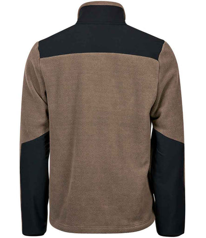 Tee Jays Mountain Fleece Jacket | Clay/Black - Eg Clothing UK