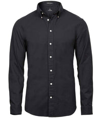 Tee Jays Perfect Long Sleeve Oxford Shirt | Black - Eg Clothing UK