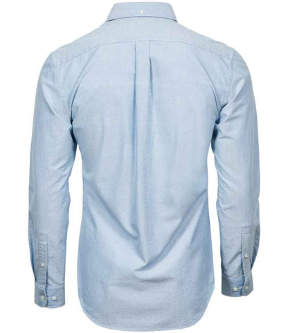 Tee Jays Perfect Long Sleeve Oxford Shirt | Light Blue - Eg Clothing UK