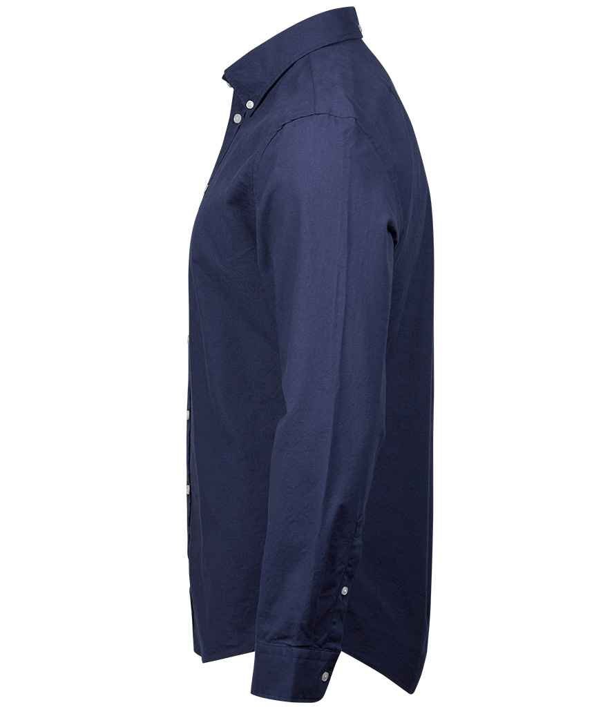 Tee Jays Perfect Long Sleeve Oxford Shirt | Navy - Eg Clothing UK