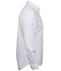 Tee Jays Perfect Long Sleeve Oxford Shirt | White - Eg Clothing UK