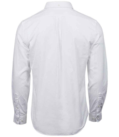 Tee Jays Perfect Long Sleeve Oxford Shirt | White - Eg Clothing UK