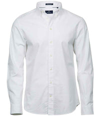 Tee Jays Perfect Long Sleeve Oxford Shirt | White - Eg Clothing UK