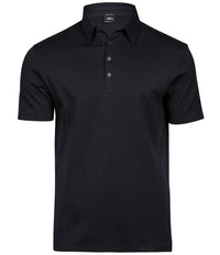 Tee Jays Pima Cotton Interlock Polo Shirt | Black - Eg Clothing UK