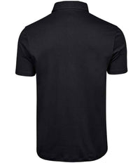 Tee Jays Pima Cotton Interlock Polo Shirt | Black - Eg Clothing UK